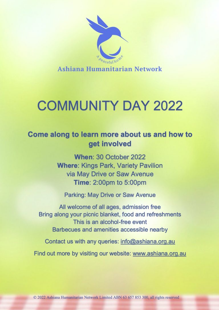 Ashiana Community Day 2022 Ashiana Humanitarian Network